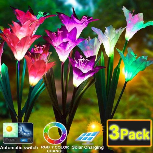 3pack led solar lily flower lights artificial flower decorative light garden lamp christmas patio yard pathway outdoor lighting
3pack led solar lily flower lights artificial flower decorative light garden lamp christmas patio yard pathway outdoor lighting