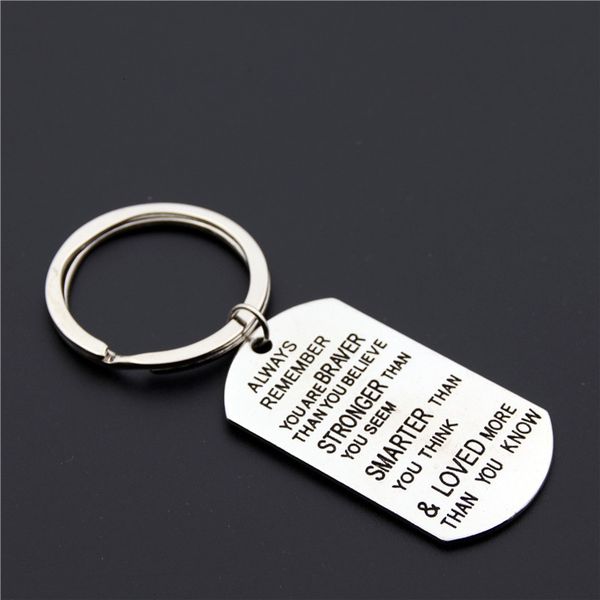 key metal simple english ring brand chain accessories pendant small gift, Silver 
key metal simple english ring brand chain accessories pendant small gift, Silver