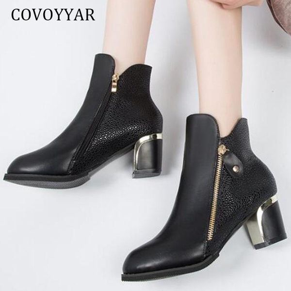 covoyyar 2020 women boots fall winter high heels woman shoes casual round toe slip on fashion side zip ankle boots women wbs2025, Black
covoyyar 2020 women boots fall winter high heels woman shoes casual round toe slip on fashion side zip ankle boots women wbs2025, Black