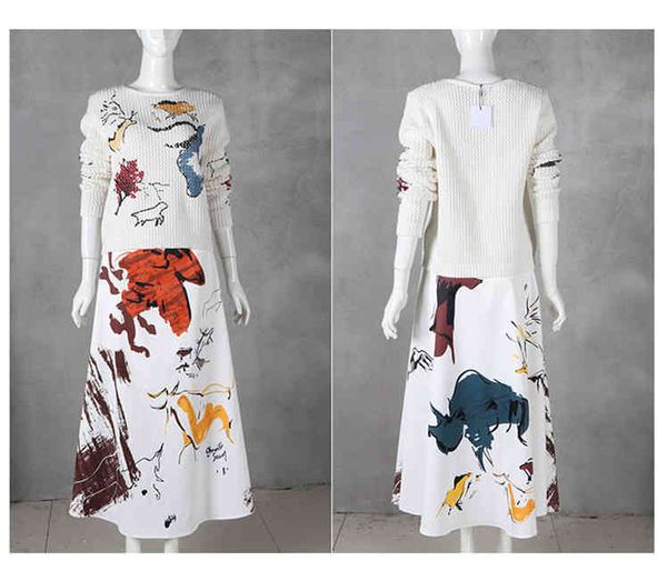 white mifairy deerlet birds print knitting and long skirts brand same style spring 2 pieces sets women y11301
white mifairy deerlet birds print knitting and long skirts brand same style spring 2 pieces sets women y11301