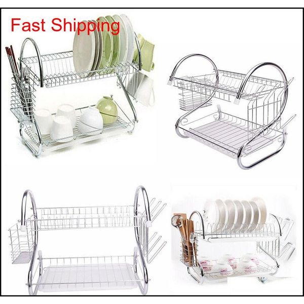 2-tier multi-function stainless steel dish drying rack qylgae tore2010
2-tier multi-function stainless steel dish drying rack qylgae tore2010