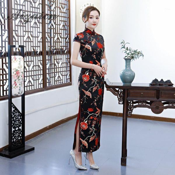 oriental style long cheongsam black chinoise slim qi pao women chinese traditional clothing dress qipao robe orientale1, Red
oriental style long cheongsam black chinoise slim qi pao women chinese traditional clothing dress qipao robe orientale1, Red
