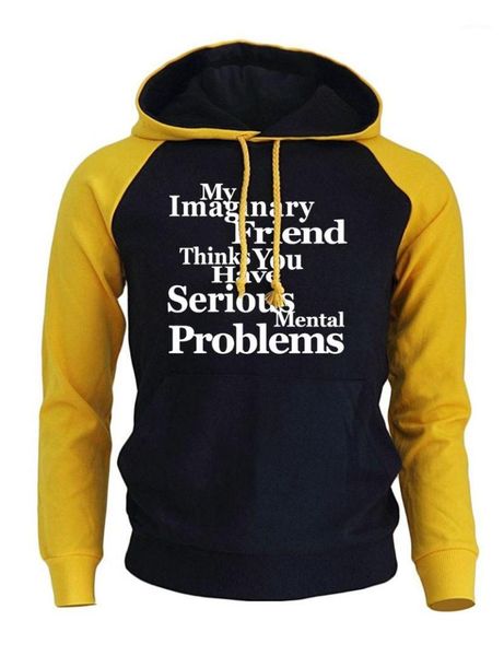 2017 autumn winter fleece men's sportswear print my imaginary friend thinks you have problems fashion casual hoodies1, Black
2017 autumn winter fleece men's sportswear print my imaginary friend thinks you have problems fashion casual hoodies1, Black