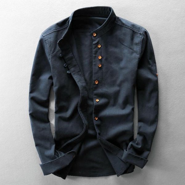 men's casual shirts autumn stand collar linen shirt male long sleeve solid color retro slim cotton chinese style men fashion dress shir, White;black
men's casual shirts autumn stand collar linen shirt male long sleeve solid color retro slim cotton chinese style men fashion dress shir, White;black