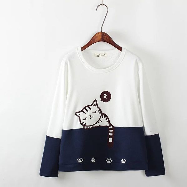 autumn and winter new student sweater cover lovely embroidered kitten women's long sleeve bottoming shirt 13752, Black
autumn and winter new student sweater cover lovely embroidered kitten women's long sleeve bottoming shirt 13752, Black