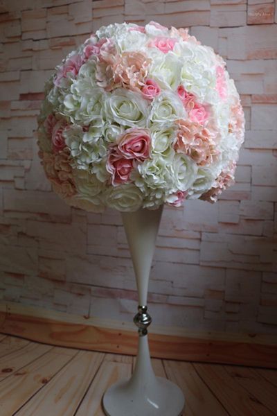 new artificial ivory rose road ball swedding decoration table core decoration 2/3 round flower ball 50cm1
new artificial ivory rose road ball swedding decoration table core decoration 2/3 round flower ball 50cm1