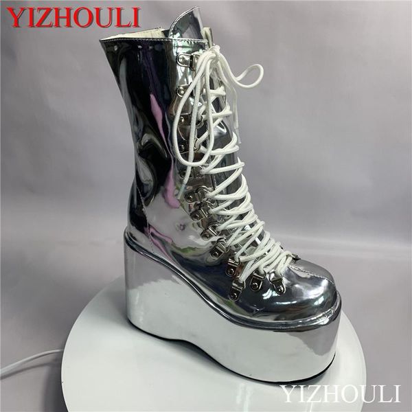 boots lady, gradient ankle boots, shiny 12.5cm heels, platform shoes with high heels and zipper, Black
boots lady, gradient ankle boots, shiny 12.5cm heels, platform shoes with high heels and zipper, Black
