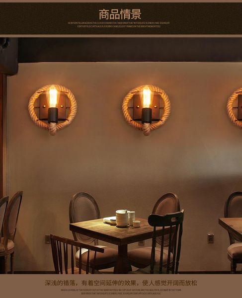 wall lamp american round aisle rope light retro balcony staircase creative headboard personality bar iron
wall lamp american round aisle rope light retro balcony staircase creative headboard personality bar iron