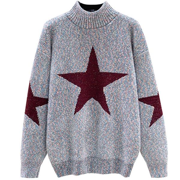 korean fall fashion turtlleneck sweater and pullovers loose print loose jumpers grey winter warm thick pull sweaters 2020, White;black
korean fall fashion turtlleneck sweater and pullovers loose print loose jumpers grey winter warm thick pull sweaters 2020, White;black