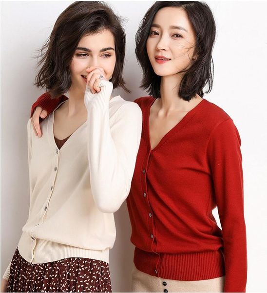 women's knits & tees v-neck sweaters for women autumn winter casual cardigan mujer single breasted knitted sweater 2021, White
women's knits & tees v-neck sweaters for women autumn winter casual cardigan mujer single breasted knitted sweater 2021, White