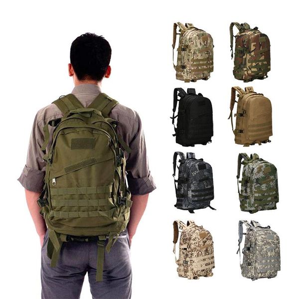 outdoor bags 40l tactical 3d waterproof oxford cloth backpack sports for climbing camping hiking trekking rucksack