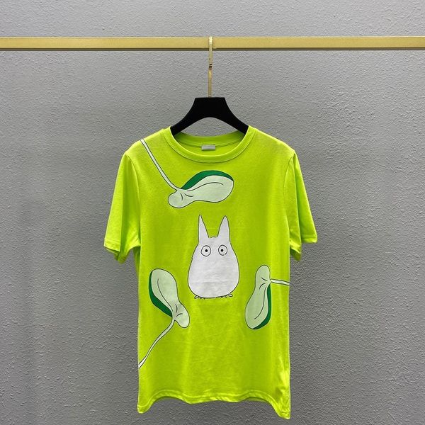 Cute little dragon cat lotus leaf short sleeve female 21 early spring new Hayao Miyazaki T-shirt women's green round neck Pullover, White
Cute little dragon cat lotus leaf short sleeve female 21 early spring new Hayao Miyazaki T-shirt women's green round neck Pullover, White