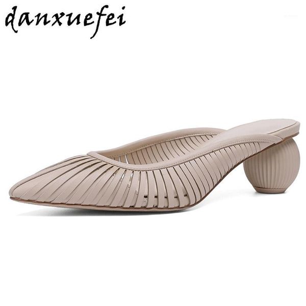 women's genuine leather narrow band breathable summer low heel comfortable slides pointed toe ball heel mules dress sandals shoe1, Black
women's genuine leather narrow band breathable summer low heel comfortable slides pointed toe ball heel mules dress sandals shoe1, Black