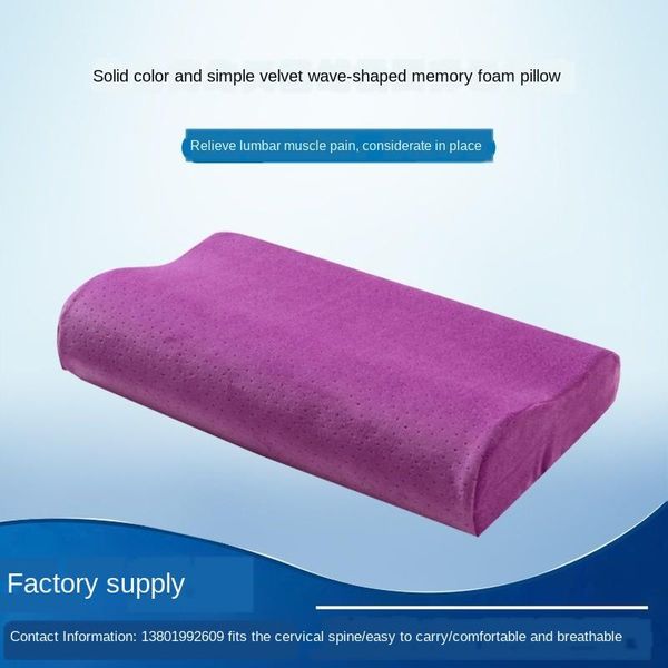 pillow solid color simple velvet slow rebound memory autumn and winter single wave manufacturer spot supply
pillow solid color simple velvet slow rebound memory autumn and winter single wave manufacturer spot supply