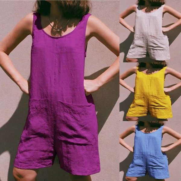 2020 new style solid color cotton linen short sleeve big pocket jumpsuit, Black;gray
2020 new style solid color cotton linen short sleeve big pocket jumpsuit, Black;gray