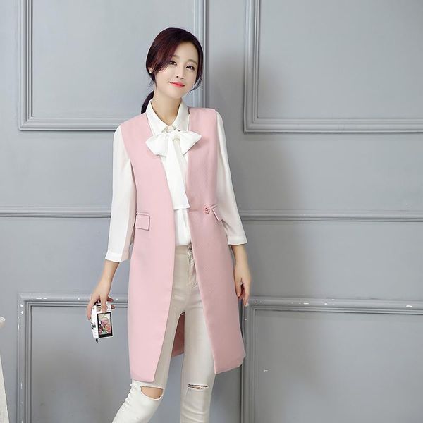 women's vests the spring 2021 han edition show thin sleeveless vest elaborate waistcoat lady in a grain of buckle suit jacket, Black;white
women's vests the spring 2021 han edition show thin sleeveless vest elaborate waistcoat lady in a grain of buckle suit jacket, Black;white