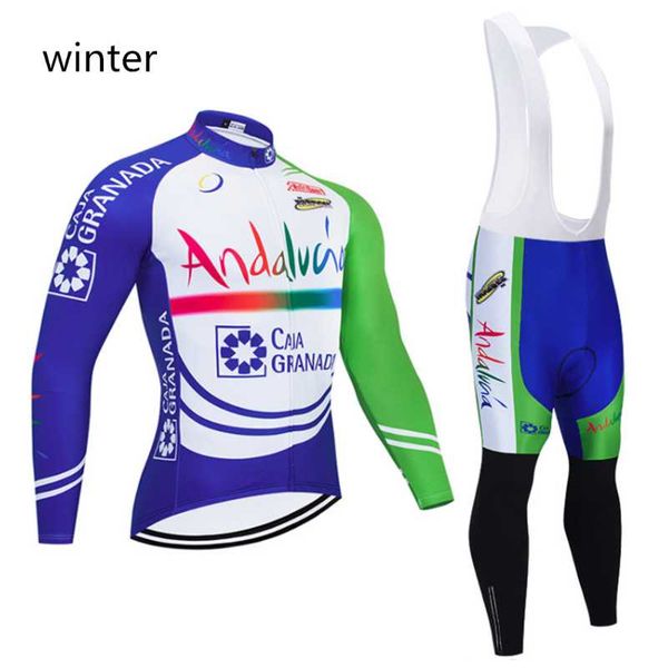 racing sets 2021 winter cycling jersey andalucia long sleeve velvet sports road bike clothing mtb autumn thin cycle kit ciclismo, Black;blue
racing sets 2021 winter cycling jersey andalucia long sleeve velvet sports road bike clothing mtb autumn thin cycle kit ciclismo, Black;blue