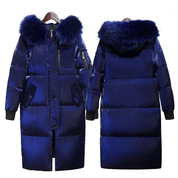 2019 winter long down jacket women big fur collar hooded white duck down long parkas coat female slim parka warm thicken outwear1, Black
2019 winter long down jacket women big fur collar hooded white duck down long parkas coat female slim parka warm thicken outwear1, Black
