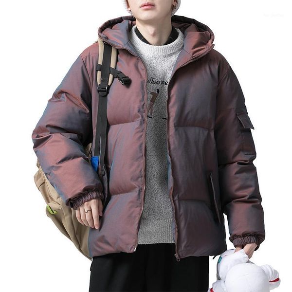 men's down & parkas winter men's large cotton-padded jackets dazzle color reflective jacket a hooded bread coat for mens1, Black
men's down & parkas winter men's large cotton-padded jackets dazzle color reflective jacket a hooded bread coat for mens1, Black