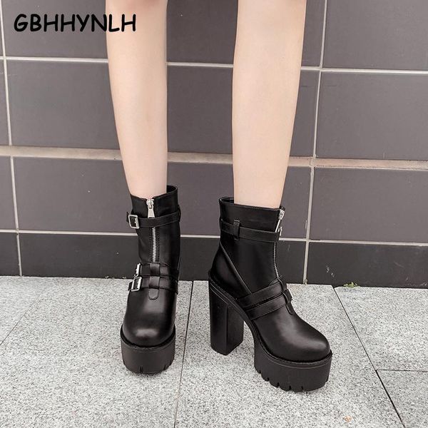 boots waterproof women fashion ankle high heels motorcycle black chunky heel fall booties lja854
boots waterproof women fashion ankle high heels motorcycle black chunky heel fall booties lja854