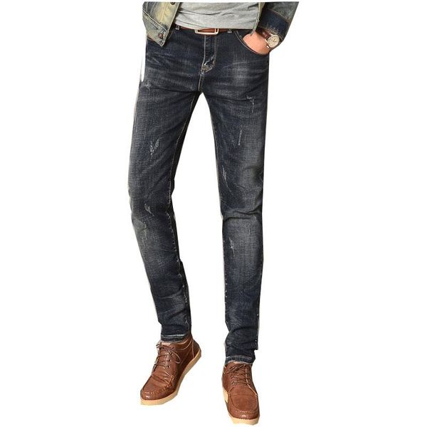 new jeans men fashion black style brand clothing slim fit casual trousers male pants, Blue
new jeans men fashion black style brand clothing slim fit casual trousers male pants, Blue