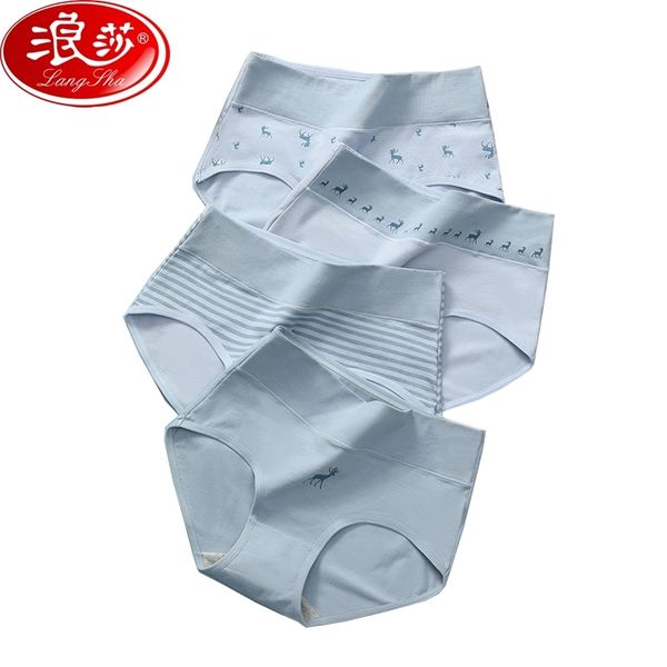 langsha 4pcs women's panties soft cotton high waist slimming underwear cute print seamless briefs breathable girls lingerie y200425, Black;pink
langsha 4pcs women's panties soft cotton high waist slimming underwear cute print seamless briefs breathable girls lingerie y200425, Black;pink