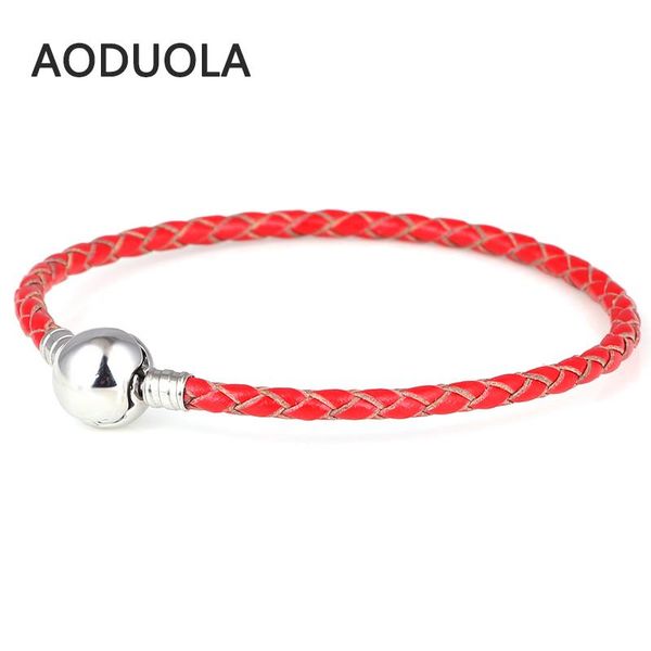 charm bracelets summer style round stainless steel clip genuine leather diy bracelet fit for metal glass european beads charms, Golden;silver
charm bracelets summer style round stainless steel clip genuine leather diy bracelet fit for metal glass european beads charms, Golden;silver