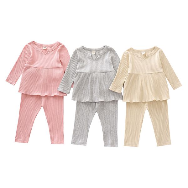 kids girls solid sets infant baby ruffle outfits long sleeve kids casual clothes toddler outfits elastic pants vetement bebe 061202, White
kids girls solid sets infant baby ruffle outfits long sleeve kids casual clothes toddler outfits elastic pants vetement bebe 061202, White