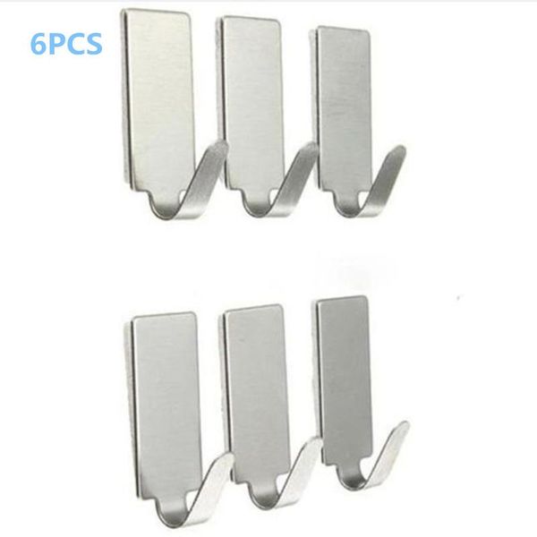 hooks & rails 6pcs wall for hanging self adhesive home kitchen door stainless steel holder hook clothes hanger
hooks & rails 6pcs wall for hanging self adhesive home kitchen door stainless steel holder hook clothes hanger