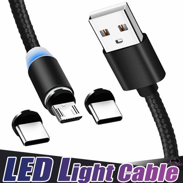 3 in 1 magnetic charger cable 2a nylon led glowing cord 1m micro usb type c charging cables for mobile phone
3 in 1 magnetic charger cable 2a nylon led glowing cord 1m micro usb type c charging cables for mobile phone