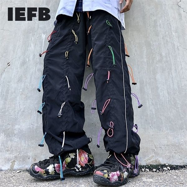 iefb /men's wear drawstring function casyak sweapants tide new high street oversized loose drawstring wide leg pants 9y3017 201113, Black
iefb /men's wear drawstring function casyak sweapants tide new high street oversized loose drawstring wide leg pants 9y3017 201113, Black