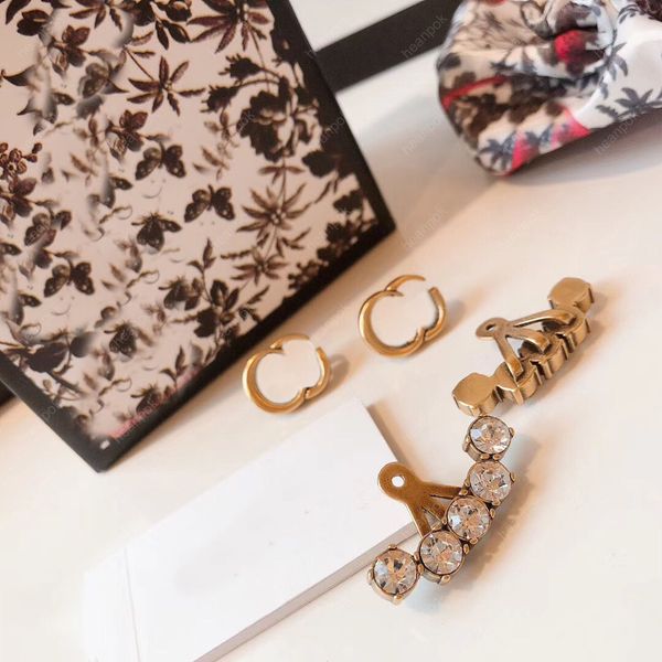stud fashion designer earrings for women stud earrings pearl jewelry gold letters hoop earring diomond box wedding ear studs charm new t2302, Golden;silver
stud fashion designer earrings for women stud earrings pearl jewelry gold letters hoop earring diomond box wedding ear studs charm new t2302, Golden;silver