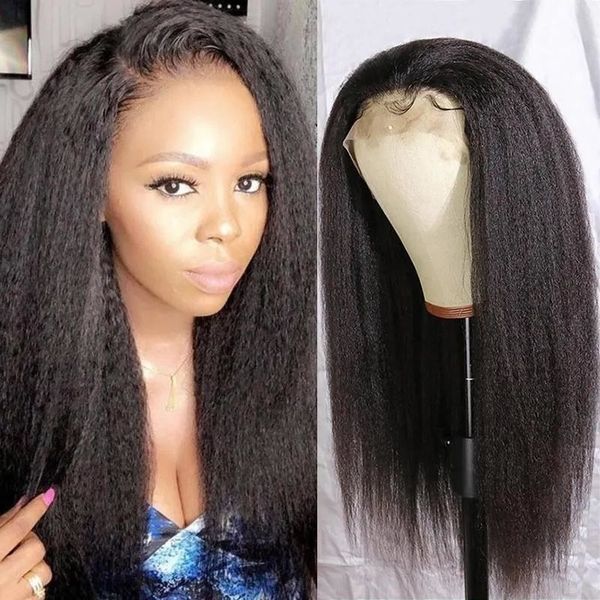 kinky straight 13x4 lace front wigs for women 360 lace frontal wig pre plucked with baby hair long remy yaki human hair wigs, Black;brown
kinky straight 13x4 lace front wigs for women 360 lace frontal wig pre plucked with baby hair long remy yaki human hair wigs, Black;brown