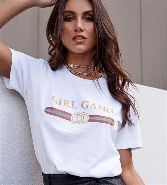 2021 new harajuku summer girl gang print short sleeve o neck t shirts women plus size xs 2xl girl gift womens, White
2021 new harajuku summer girl gang print short sleeve o neck t shirts women plus size xs 2xl girl gift womens, White