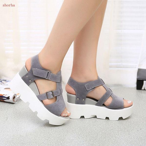 women fish mouth summer gladiator flat platform wedge heels sandals female hook loop peep toe party shoes for, Black
women fish mouth summer gladiator flat platform wedge heels sandals female hook loop peep toe party shoes for, Black