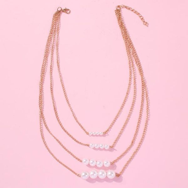 pendant necklaces retro noble metal necklace multilayer rice beads choker pearl ladies jewelry gift ornaments girls pendants, Silver
pendant necklaces retro noble metal necklace multilayer rice beads choker pearl ladies jewelry gift ornaments girls pendants, Silver