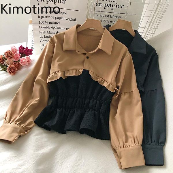 kimotimo sweet chic blouse shirt women long sleeve patchwork ruffles high street korean kawaii elegant women shirt, White
kimotimo sweet chic blouse shirt women long sleeve patchwork ruffles high street korean kawaii elegant women shirt, White