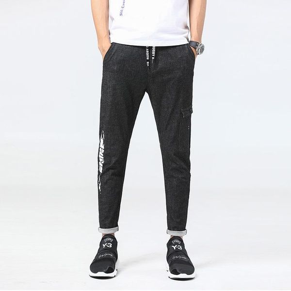 men's jeans clothing of the europe and united states men's denim nine minutes pants stretch feet boys casual1, Blue
men's jeans clothing of the europe and united states men's denim nine minutes pants stretch feet boys casual1, Blue
