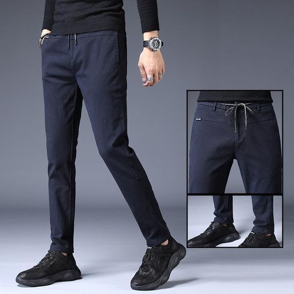 2020 spring long trousers men's casual pants korean version of the trend of simple and versatile men's clothing, Black 
2020 spring long trousers men's casual pants korean version of the trend of simple and versatile men's clothing, Black