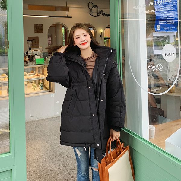 women's cotton-quilted long female winter thick woman's coat with hoodie parkas longer size warm clothes gp68, Black
women's cotton-quilted long female winter thick woman's coat with hoodie parkas longer size warm clothes gp68, Black