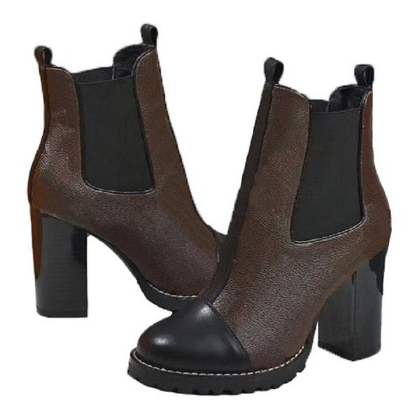 women high-quality heels boots designer ankle boot real leather shoes fashion shoe winter fall rivet with box eu:35-41 by shoe02 01, Black
women high-quality heels boots designer ankle boot real leather shoes fashion shoe winter fall rivet with box eu:35-41 by shoe02 01, Black