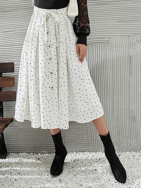 dalmatian print fake button belted flare skirt z7vc#, Black
dalmatian print fake button belted flare skirt z7vc#, Black