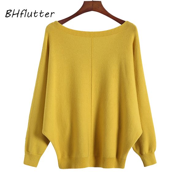 bhflutter winter sweaters pullovers women batwing cashmere sweater slash neck female casual knitted jumper sueter mujer c1120, White;black
bhflutter winter sweaters pullovers women batwing cashmere sweater slash neck female casual knitted jumper sueter mujer c1120, White;black