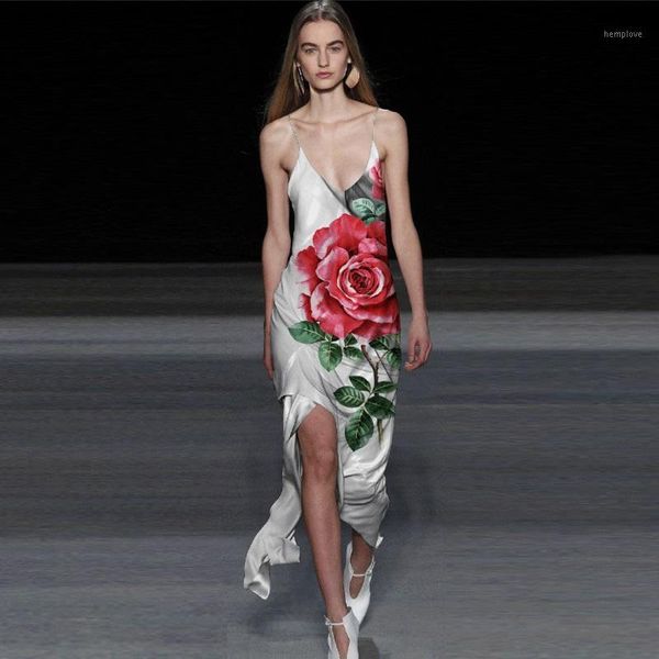 silk floral sleeping dress 2020 spring summer women long casual beach sling dresses plus size with shoulder straps tailored1, Black;gray
silk floral sleeping dress 2020 spring summer women long casual beach sling dresses plus size with shoulder straps tailored1, Black;gray