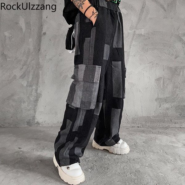 men's jeans colorblock contrast patchwork side big pocket elastic waist streetwear men tracksuit cargo straight loose pant hip hop, Blue
men's jeans colorblock contrast patchwork side big pocket elastic waist streetwear men tracksuit cargo straight loose pant hip hop, Blue