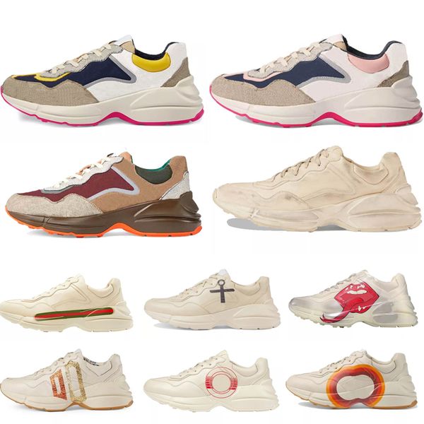 2021 luxurys designers shoes rhyton sneakers beige men trainers vintage luxury chaussures ladies shoes designer sneakers with box size 35-46, Black
2021 luxurys designers shoes rhyton sneakers beige men trainers vintage luxury chaussures ladies shoes designer sneakers with box size 35-46, Black