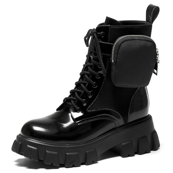 2020 новая кожаная сумка съемная платформа matin boots черная лодыжка вереток езда британский стиль ретро толстые женские туфли, Black
2020 новая кожаная сумка съемная платформа matin boots черная лодыжка вереток езда британский стиль ретро толстые женские туфли, Black