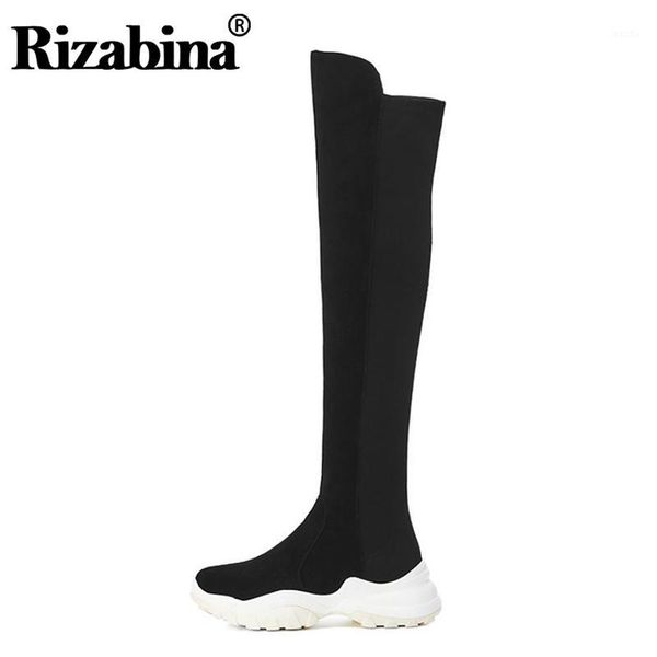 boots rizabina slim over the knee for women real leather thigh high thick bottom comfortable footwear size 34-401, Black
boots rizabina slim over the knee for women real leather thigh high thick bottom comfortable footwear size 34-401, Black