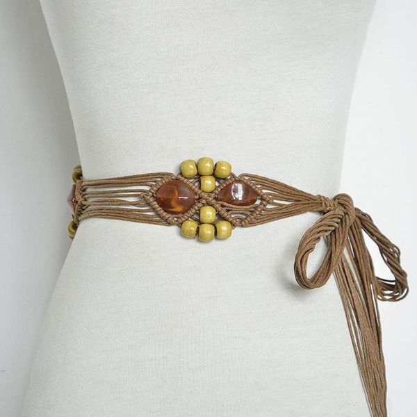 vintage women beads faux gemstone braided wide waist belt strap dress waistband women's belt personality waist tie-in shirt, Black;brown
vintage women beads faux gemstone braided wide waist belt strap dress waistband women's belt personality waist tie-in shirt, Black;brown