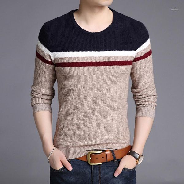 2020 autumn new men's stripes sweater long sleeve color matching youth pullover all-match bottoming sweater1, White;black
2020 autumn new men's stripes sweater long sleeve color matching youth pullover all-match bottoming sweater1, White;black